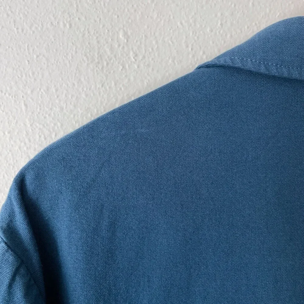 Bonobos Stretch Cotton Chore Blazer Athletic Fit 40R Blue Garment Dye Unlined